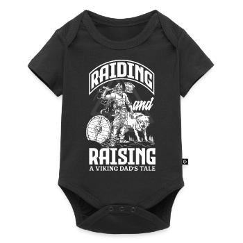 Piller et élever le conte d’un père viking - Body à manches courtes Premium Bébé - noir - Devant