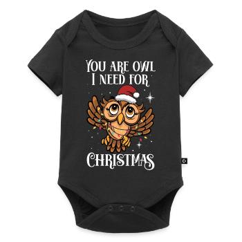 Owl Ornithologist You Are Owl I Need For Christmas - Baby Premium short-sleeve bodysuit - black - Front
