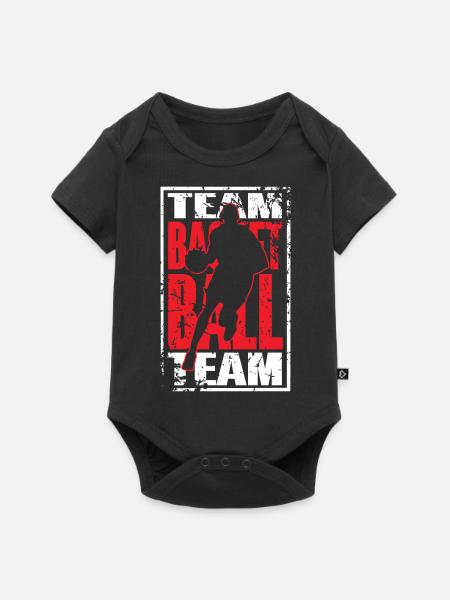 Basketball Basketballer - Baby Premium Kurzarmbody - Schwarz