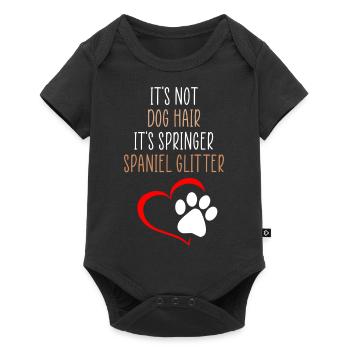 Springer glitter funny quote - Baby Premium short-sleeve bodysuit - black - Front