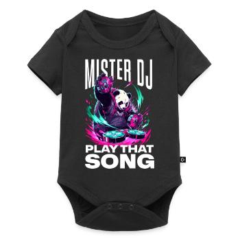 DJ Panda - Play That Song T-Shirt - Body à manches courtes Premium Bébé - noir - Devant