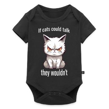 Pissed Looking Cat - Baby Premium Kurzarmbody - Schwarz - Vorne