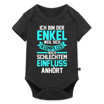 Enkel - Baby Premium Kurzarmbody - Schwarz - Vorne