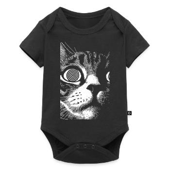 Drôle d’animaux Chat Esthétique Graphique - Body à manches courtes Premium Bébé - noir - Devant