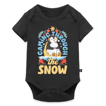 Mode inspirée du jeu Jeux sur le thème des Fêtes - Body à manches courtes Premium Bébé - noir - Devant