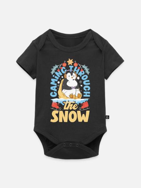 Gaming-inspired fashion Holiday-themed gaming - Baby Premium Kurzarmbody - Schwarz