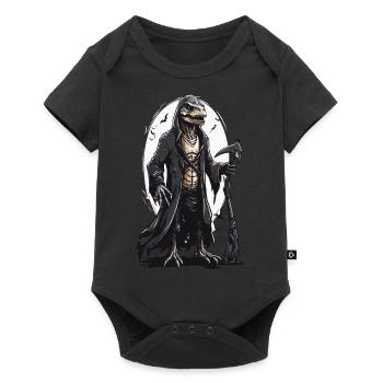 Lizards Mage Grim Reaper Halloween Design - Baby Premium short-sleeve bodysuit - black - Front
