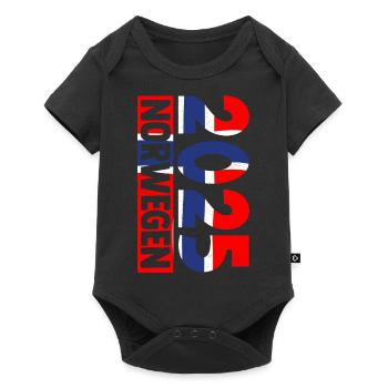 Holidays Norway 2025 Fisherman Fishing Team Carp Ang - Baby Premium short-sleeve bodysuit - black - Front