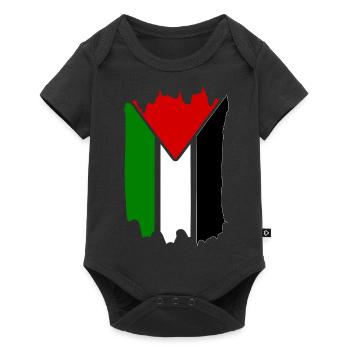 free palestine - Body à manches courtes Premium Bébé - noir - Devant