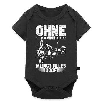Chor Singen Chorleiter Sopransänger Chorsänger - Baby Premium Kurzarmbody - Schwarz - Vorne