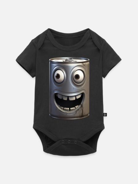 Blechdose - Baby Premium Kurzarmbody - Schwarz
