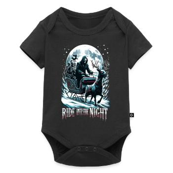 Ride into the Night - Sinister Santa Sleigh - Baby Premium short-sleeve bodysuit - black - Front