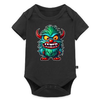 Monstre laid - Body à manches courtes Premium Bébé - noir - Devant