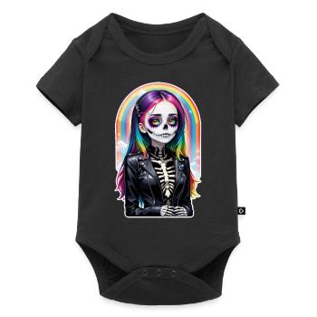 Halloween - Rock & Rainbow - Baby Premium short-sleeve bodysuit - black - Front