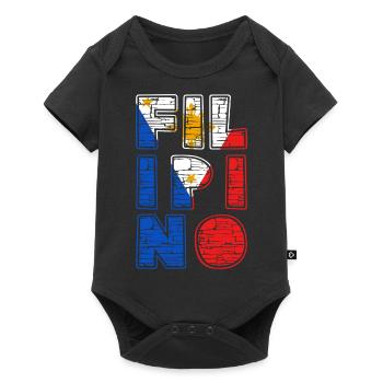 Philippines drapeau philippin fierté je cadeau - Body à manches courtes Premium Bébé - noir - Devant
