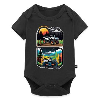 Quad & Off-Road - Baby Premium short-sleeve bodysuit - black - Front