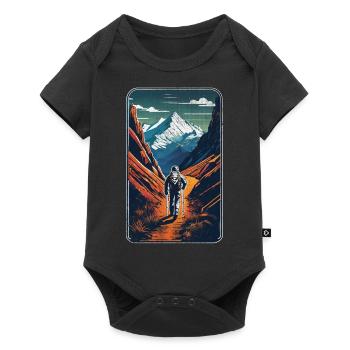 randonnée nature et montagne - Body à manches courtes Premium Bébé - noir - Devant