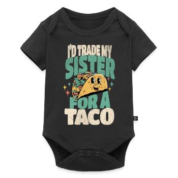 Taco - Baby Premium short-sleeve bodysuit - black - Front
