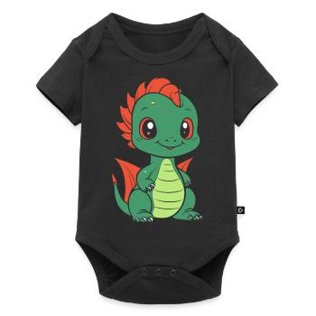 Baby Dragon - Baby Premium short-sleeve bodysuit - black - Front