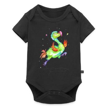 Gute Laune Dodo - Baby Premium Kurzarmbody - Schwarz - Vorne