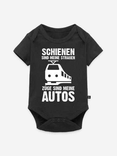 Modelleisenbahn Modellzug Zug Eisenbahner Eisenbah - Baby Premium Kurzarmbody - Schwarz