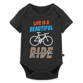 Life is Beautiful Ride - Baby Premium short-sleeve bodysuit - black - Front