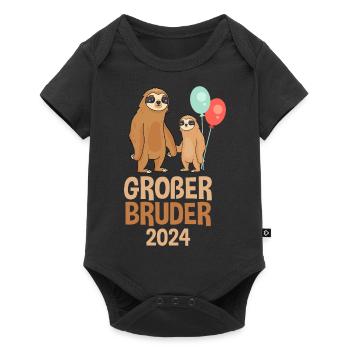 Paresseux grand frère 2024 - Body à manches courtes Premium Bébé - noir - Devant
