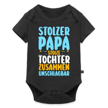 Papa Fête des pères Papa - Body à manches courtes Premium Bébé - noir - Devant