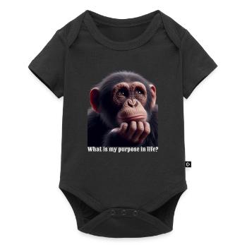What is my purpose in life - Baby Premium short-sleeve bodysuit - black - Front