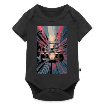 Racing car - Baby Premium short-sleeve bodysuit - black - Front
