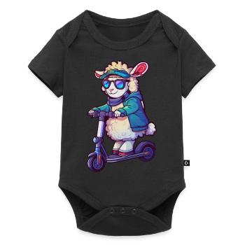Sheep Scooter - Baby Premium short-sleeve bodysuit - black - Front
