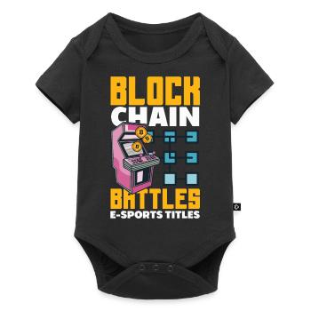 Crypto-monnaie Récompenses Gaming Blockchain Gamer - Body à manches courtes Premium Bébé - noir - Devant