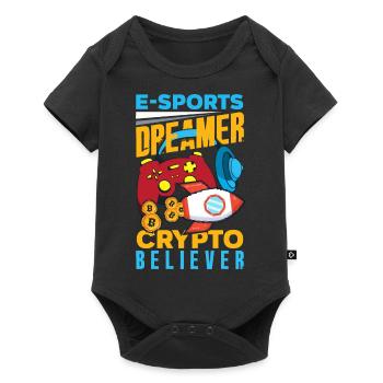 Crypto-monnaie Récompenses Gaming Blockchain Gamer - Body à manches courtes Premium Bébé - noir - Devant