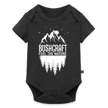 Bushcraft Outdoor Survival - Baby Premium short-sleeve bodysuit - black - Front