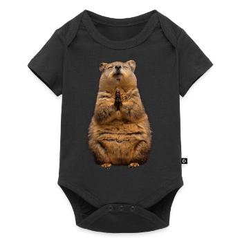 Quokka - Body à manches courtes Premium Bébé - noir - Devant