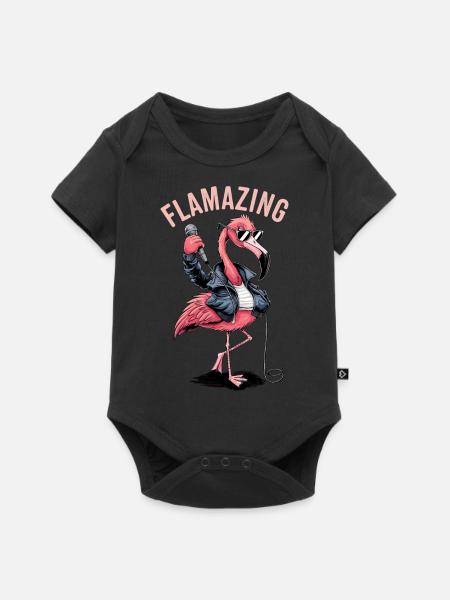 Flamazing - Baby Premium Kurzarmbody - Schwarz
