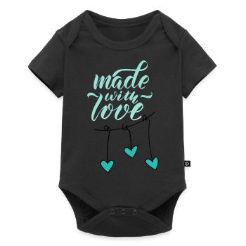 Made with Love - Body à manches courtes Premium Bébé - noir - Devant