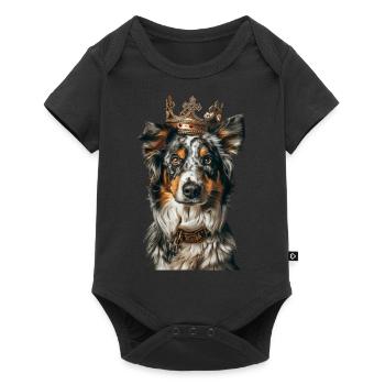 Australian Shepherd - Baby Premium short-sleeve bodysuit - black - Front