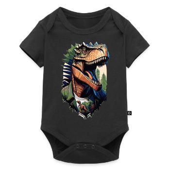 Style Tyrannosaurus - Raptor cool en veste - Body à manches courtes Premium Bébé - noir - Devant
