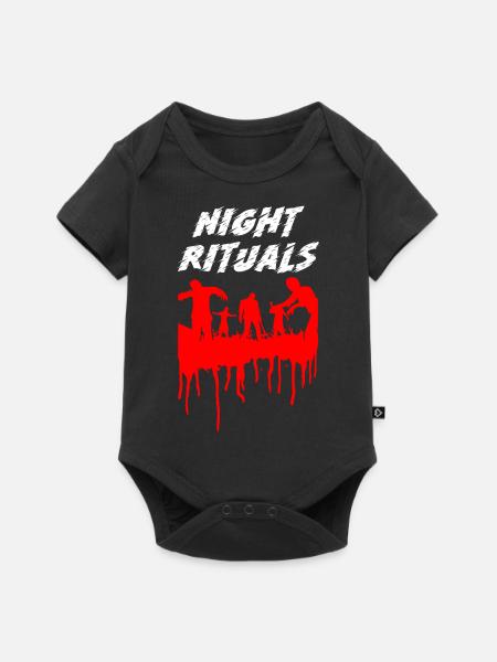 Night Rituals Halloween - Baby Premium Kurzarmbody - Schwarz