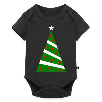 Arbre de Noël - Body à manches courtes Premium Bébé - noir - Devant