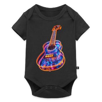 Ukulele - Baby Premium Kurzarmbody - Schwarz - Vorne