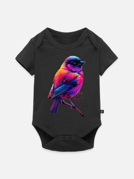 Meise - Baby Premium Kurzarmbody - Schwarz