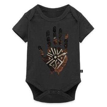 Illustration de rituel de la main - Body à manches courtes Premium Bébé - noir - Devant