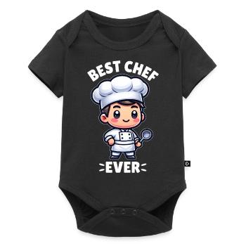 Bester Koch aller Zeiten - Baby Premium Kurzarmbody - Schwarz - Vorne