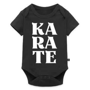 Karate Big Letters Japanese Karateka - Baby Premium short-sleeve bodysuit - black - Front