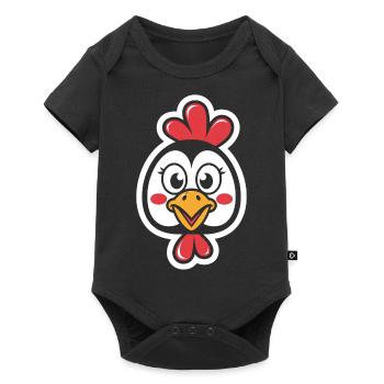 dinde - Body à manches courtes Premium Bébé - noir - Devant