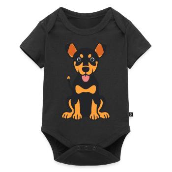 dobermann - Body à manches courtes Premium Bébé - noir - Devant