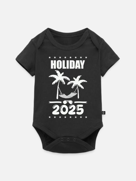 holiday 2025 - Baby Premium Kurzarmbody - Schwarz