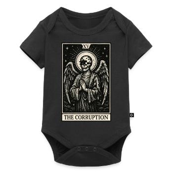 Tarot Datahoarding : L’Ange de la Corruption - Body à manches courtes Premium Bébé - noir - Devant